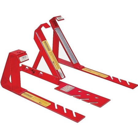 QUAL-CRAFT Fixed Roof Bracket, Adjustable, Steel, Red, PowderCoated, For 1212 Fixed Pitch Roofs 2501
